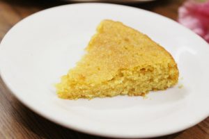Atta cake (Wheat Cake) - A healthy version of a regular cake . Made with atta (wheat flour) , this is one perfect healthy dessert recipe.