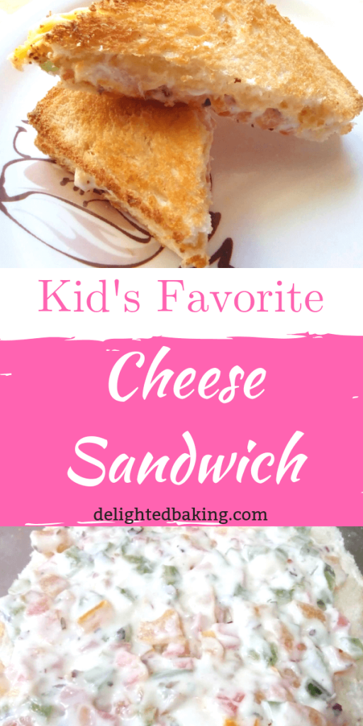 Kid's favorite Cheese Sandwich. Prepare these sandwiches for your kids tiffin or serve them these sandwich as after school snack,