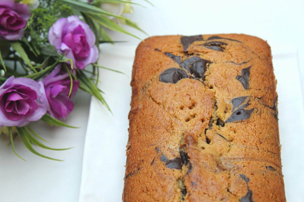 Eggless Marble Cake - Learn to make classic marble cake without using eggs. 