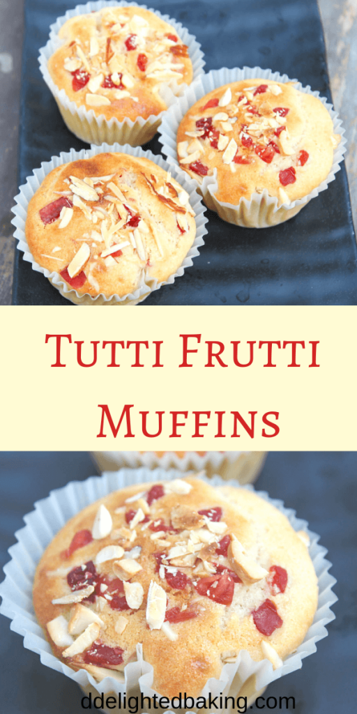 Eggless tutti frutti muffins : easy and basic eggless muffin recipe. #eggless #egglessbaking #egglessmuffins #egglessmuffinrecipe 